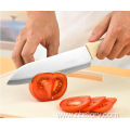 Wheat Straw Knife with Cutting Board Set Camping Knife and Chopping Board Set Household Kitchen Auxiliary Food Tool 8pcs Set